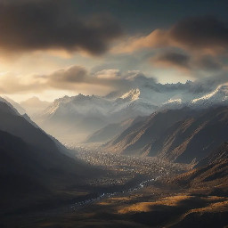 9:16 vertical composition, hyperrealistic Andean landscape inspired by Ayacucho, Peru, aerial drone perspective overlooking vast mountain valleys, majestic glacier-covered peaks in the background, layered Andean mountains fading into atmospheric haze, golden hour lighting casting soft warm tones across the terrain, dramatic clouds and mist drifting between peaks, lush highland textures with subtle vegetation and rocky slopes, cinematic depth of field, ultra-detailed, volumetric lighting, HDR, 8k resolution, breathtaking and mesmerizing atmosphere, National Geographic style, sharp focus, realistic colors, epic scale
